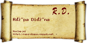 Répa Diána névjegykártya